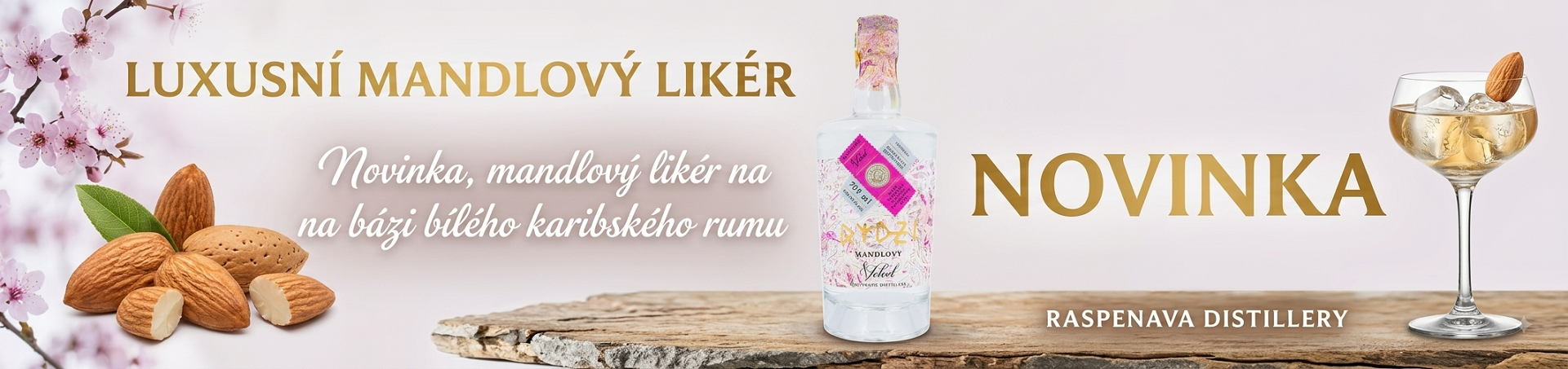Mandlový velvet, raspenava distilery
