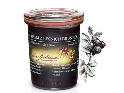 91281 Via Delicia džem z lesních brusinek 175g