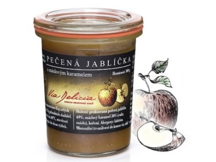 91285 Via Delicia pečená jablíčka s máslovým karamelem 160g