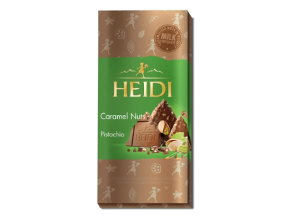 Heidi - mléčná čokoláda s kousky pistácií 80g