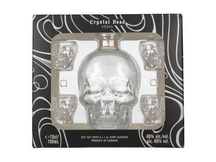 21062 Crystal Head Vodka 0,7L, 40%, DB + 4 skl.