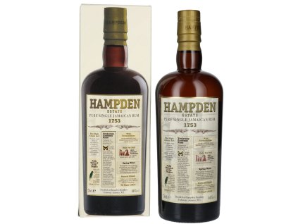21065 Hampden Estate 1753 Pure Single Jamaican Rum 3yo 0,7L, 46%, DB