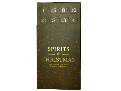 Rumový kalendář Spirit of Christmas 0,48L (24x0,02L), 40%, -DB-
