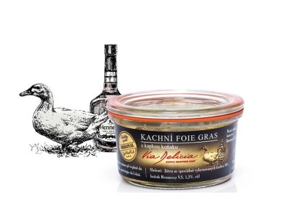 Via Delicia - kachní foie gras s kapkou koňaku 115g