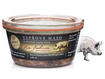 91736 Via Delicia vepřové maso ve skutečně vlastní šťávě 210g